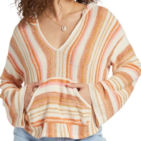 Billabong Tops - Billabong Baja Beach Knit Hooded Pullover